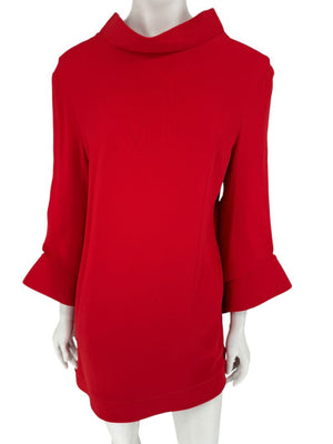 Brandon Maxwell Red Shift Dress – Size 10