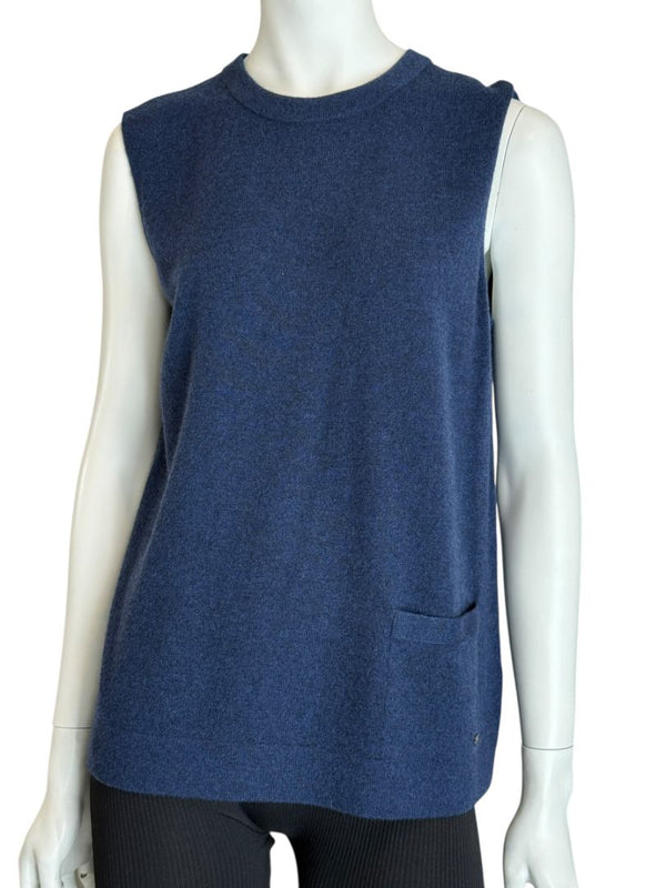 Akris Indigo Cashmere Twinset – Size 8