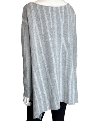 Donna Donna Karan Gray Wool-Blend Oversized Sweater – Size S