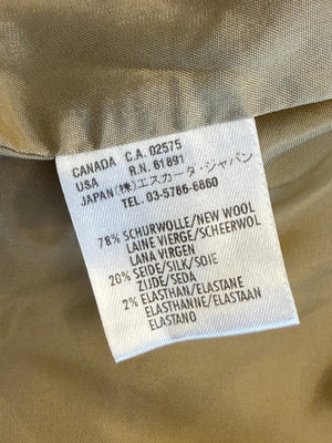 Escada Beige Wool-Silk Blend Two-Piece Suit – Size 42 (Blazer & Pants)