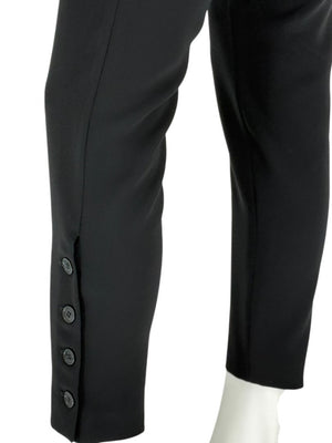 Altuzarra Black Satin-Lapel Tuxedo Blazer & Pants Set – Size IT 44 (US 10