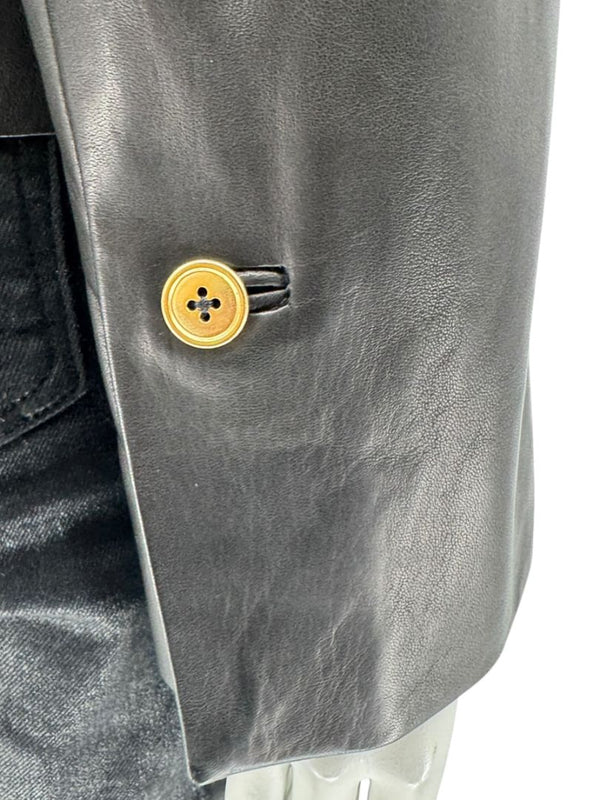 David Rodriguez Black Lambskin Leather Jacket – Pristine New With Tags