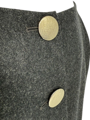 Pamella Roland Charcoal Grey 2-Piece Dress/Jacket Set – Large