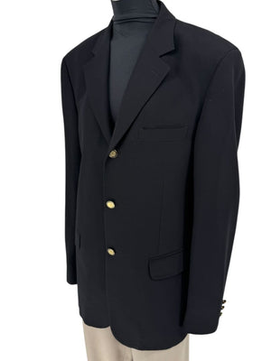 Versace Jeans Couture Black Wool Blend Blazer – Size IT 50 (US 40)