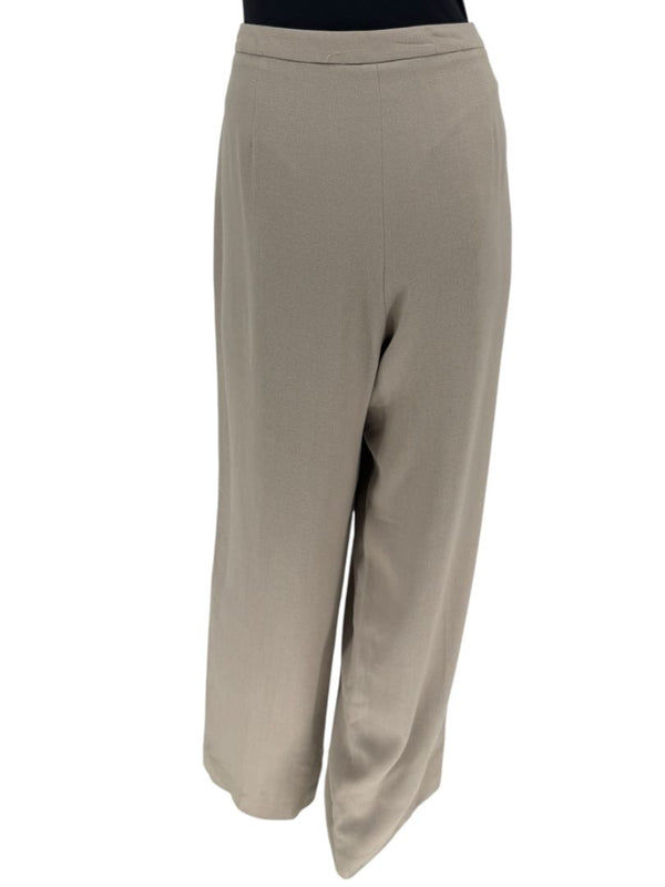 Oscar by Oscar de la Renta Taupe Embroidered Pantsuit – Size 14