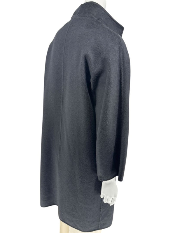 Max Mara Women’s Black 100% Wool “Cucito a Mano” Coat – Size 4