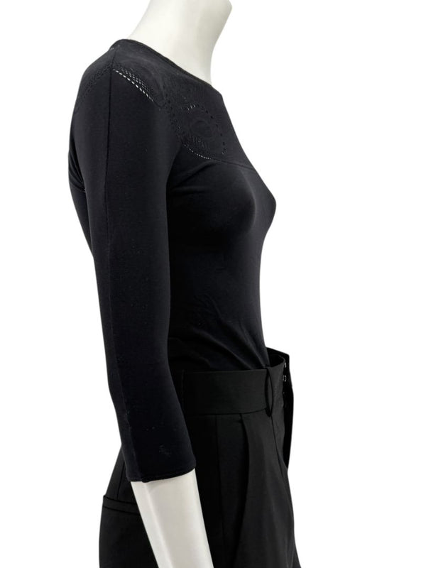Wolford “Karlie” Black String Bodysuit – Size XS