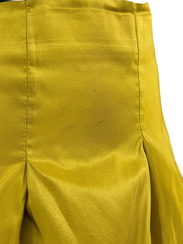 Pauw Amsterdam Chartreuse Silk Sculptural Skirt – Size 3