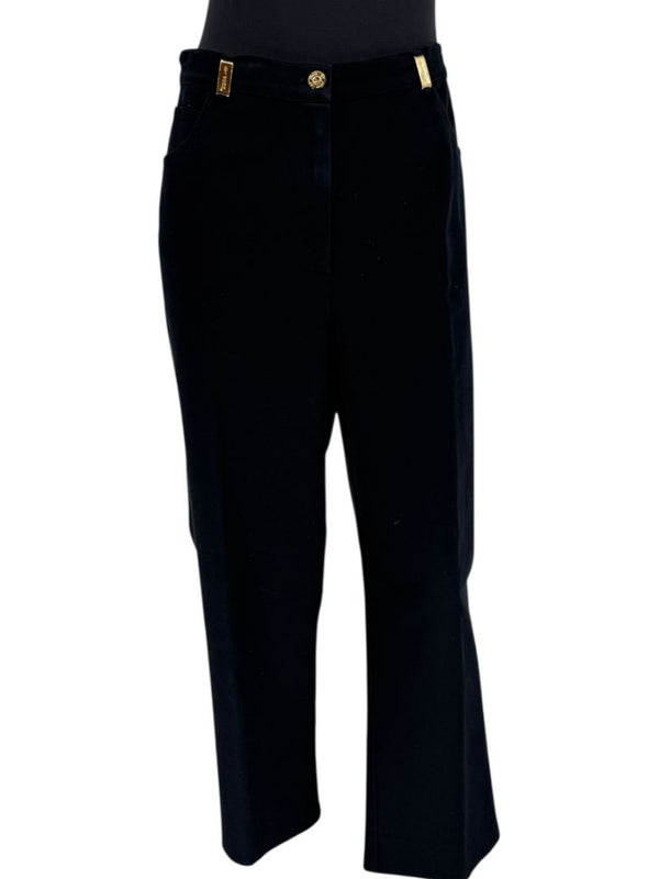 St. John Sport by Marie Gray Navy Stretch Denim-Style Pants – Size 16