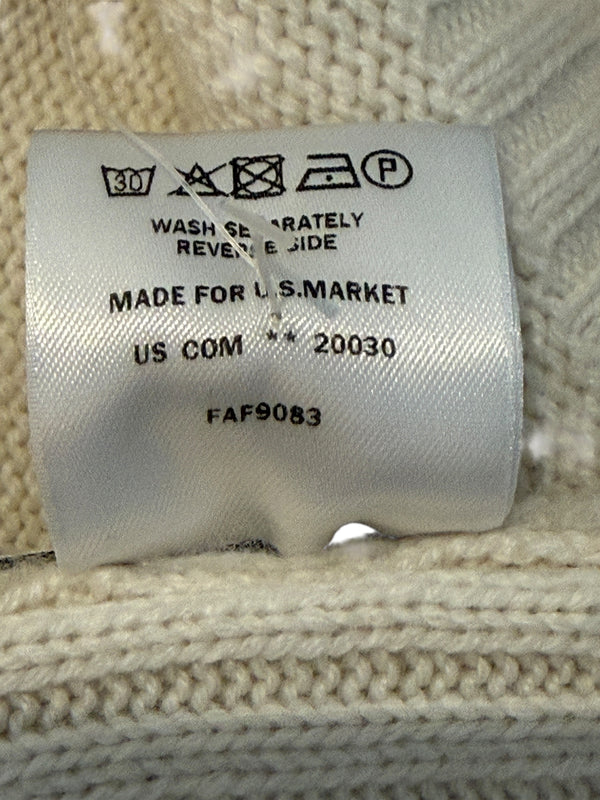 Loro Piana Ivory Cashmere & Silk Cowl-Neck Sweater – Size 44