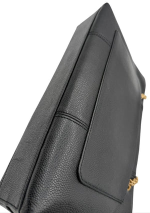 Chanel Grained Calfskin Bijoux Chain Shoulder Bag Black