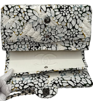 Chanel Double Flap Limited Edition Floral Tweed