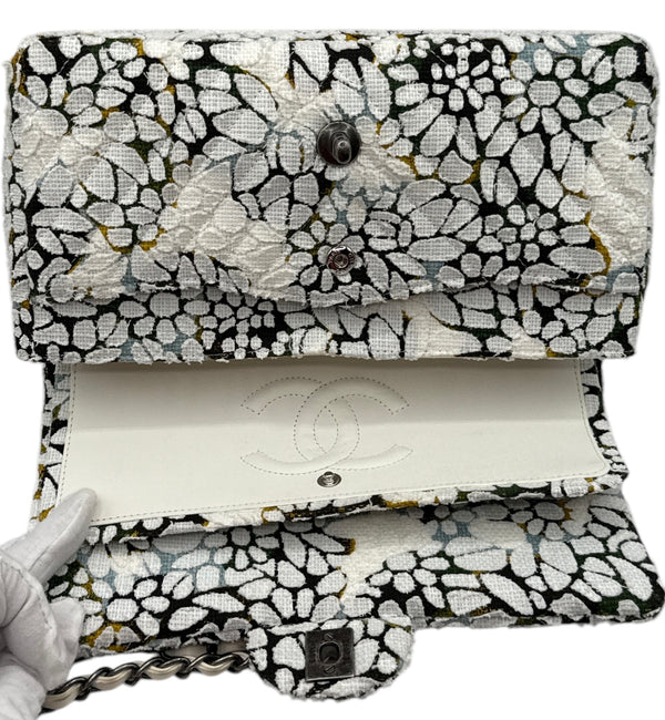 Chanel Double Flap Limited Edition Floral Tweed