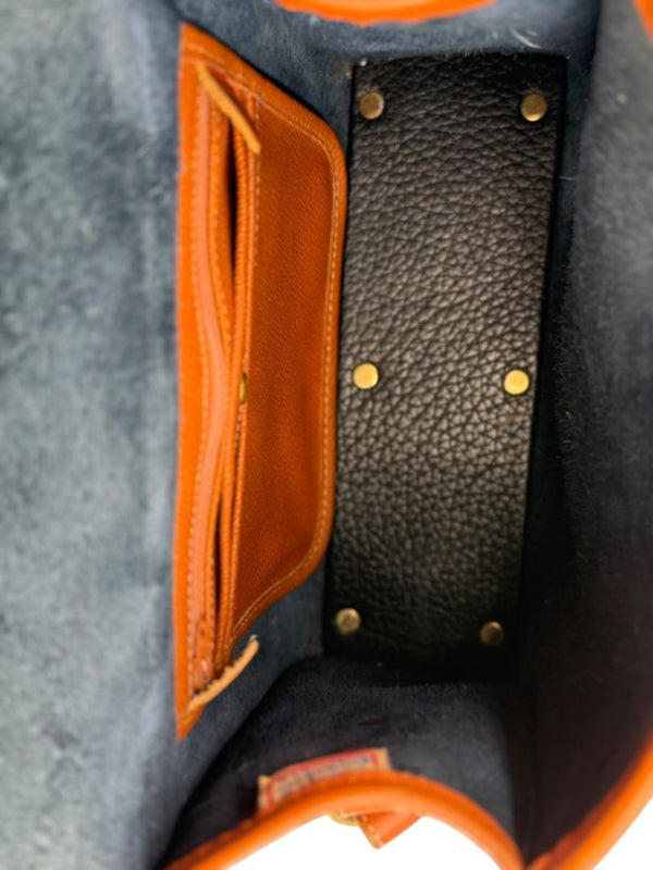 Dooney & Bourke Blue All Weather Leather Crossbody Bag W/ Matching Wallet, Keychain & Coin purse