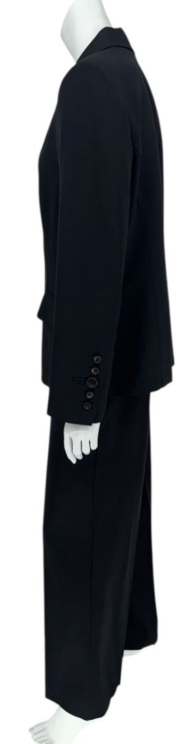 Les Copains Classic Black Wool Pant Suit – Size IT 48 (US 12)