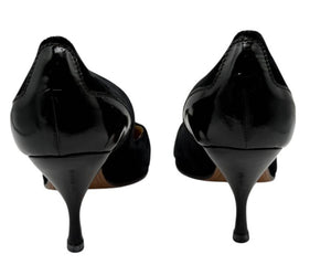 Yves Saint Laurent Suede & Patent Leather Pumps – Size 41