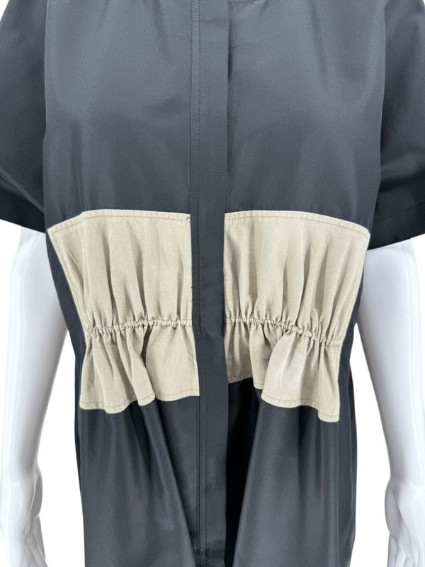 Balenciaga Paris Two-Tone Cinched Waist Shift Dress – Size 10
