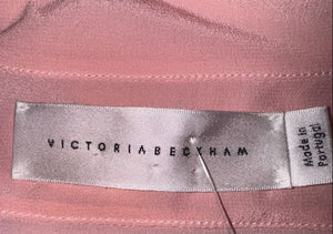 Victoria Beckham Rose Pink Silk Blouse – Size US 10 / UK 14