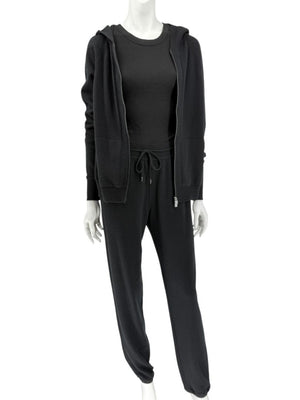 Loro Piana Black Baby Cashmere Lounge Set – Size 44 (Fits Like M/L)