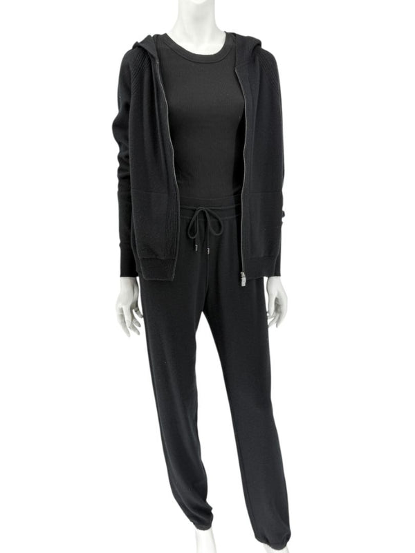 Loro Piana Black Baby Cashmere Lounge Set – Size 44 (Fits Like M/L)