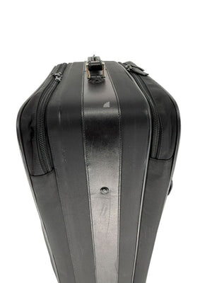Prada Black Nylon Rolling Suitcase with Saffiano Leather Trim – 26.5" x 17.5" x 9.5"