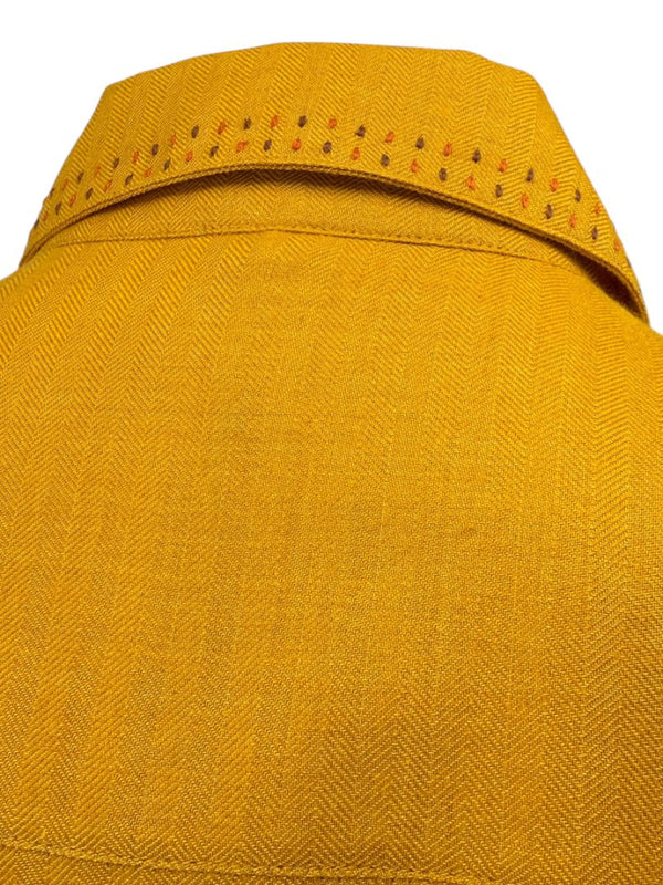 Gabriela Hearst Golden Birch Embroidered Shirt – Size IT 46