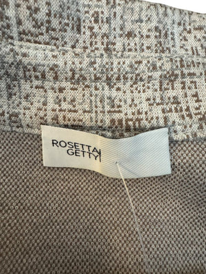 Rosetta Getty Textured Knit Collared Mini Dress – Size M