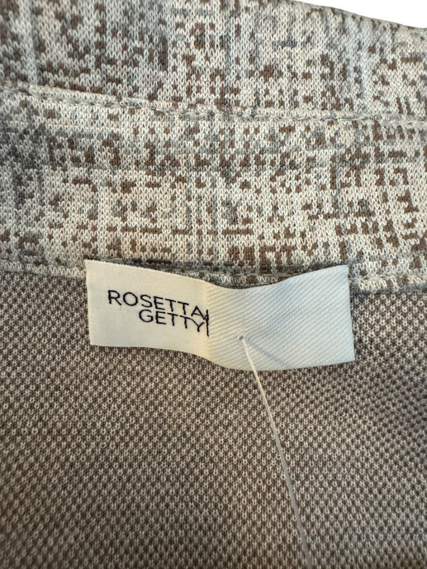 Rosetta Getty Textured Knit Collared Mini Dress – Size M