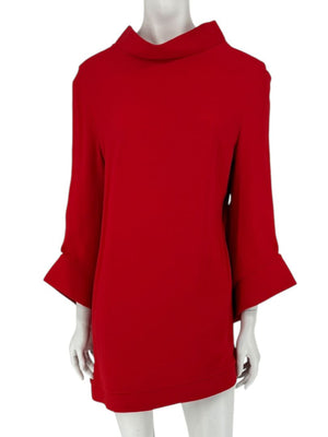 Brandon Maxwell Red Shift Dress – Size 10
