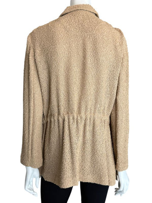 Akris Beige Bouclé Utility Jacket – Size 8
