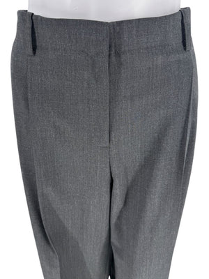 Lafayette 148 New York Charcoal Gray Wool-Blend Straight-Leg Trousers – Size 10