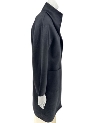 Max Mara Women’s Black 100% Wool “Cucito a Mano” Coat – Size 4