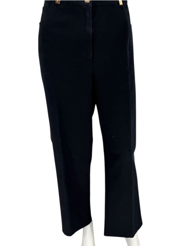 St. John Sport by Marie Gray Navy Stretch Denim-Style Pants – Size 16