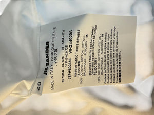 Jil Sander White Sleeveless Cotton Blouse - Size 40 (IT)