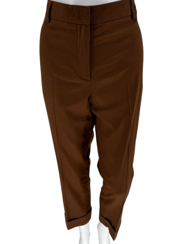 A-K-R-I-S- Camel Wool-Cashmere Blazer & Tapered Pant Suit – Size 10