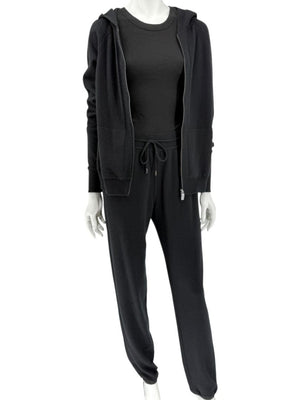 Loro Piana Black Baby Cashmere Lounge Set – Size 44 (Fits Like M/L)