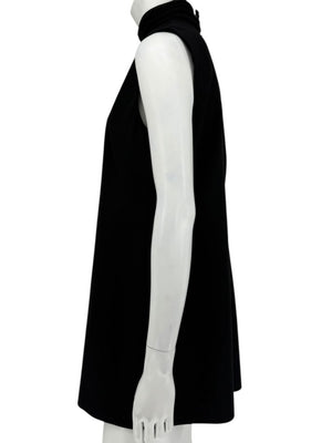 Loro Piana Black Virgin Wool Sleeveless Mini Dress – Size IT 46