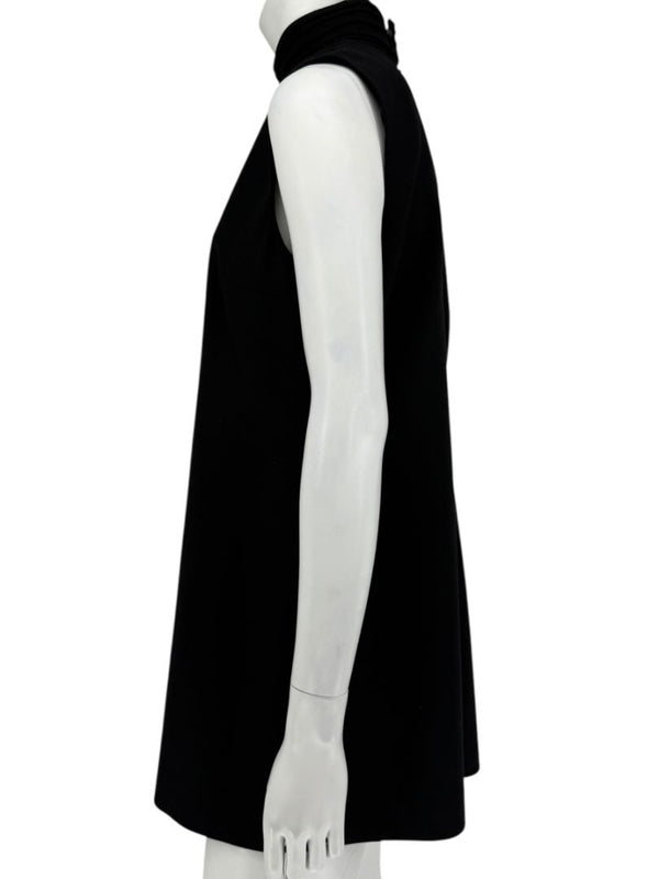 Loro Piana Black Virgin Wool Sleeveless Mini Dress – Size IT 46