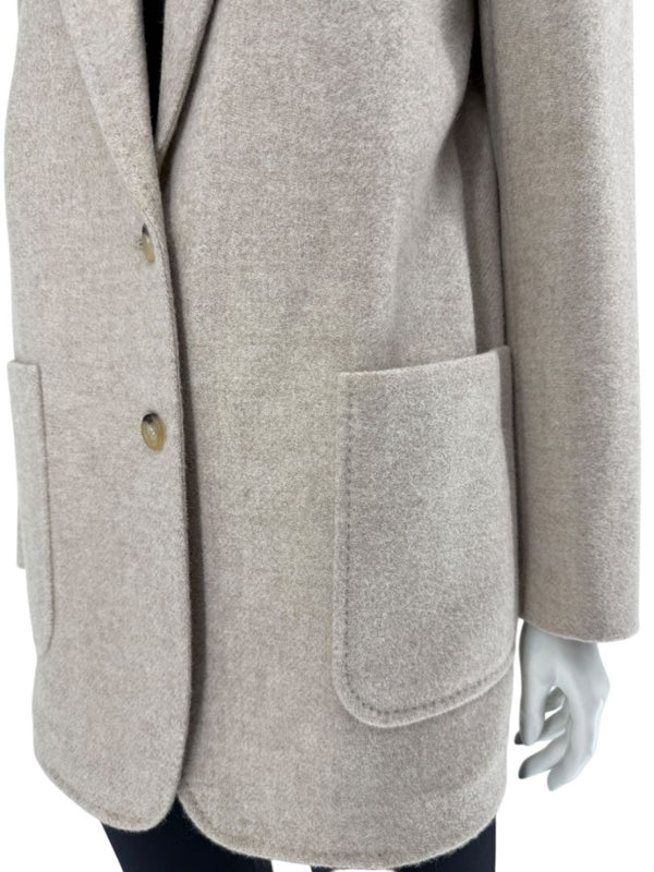 Max Mara Bronze-Gold Wool-Blend Blazer – Size IT 44