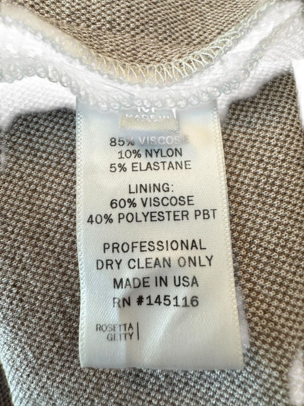 Rosetta Getty Textured Knit Collared Mini Dress – Size M