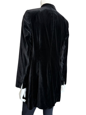 Akris Punto Black Velvet Single-Breasted Blazer – Size 10