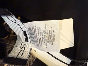 Oscar de la Renta Resort 2019 Black Silk Embroidered Illusion Neck Blouse – Size 8 - NWT