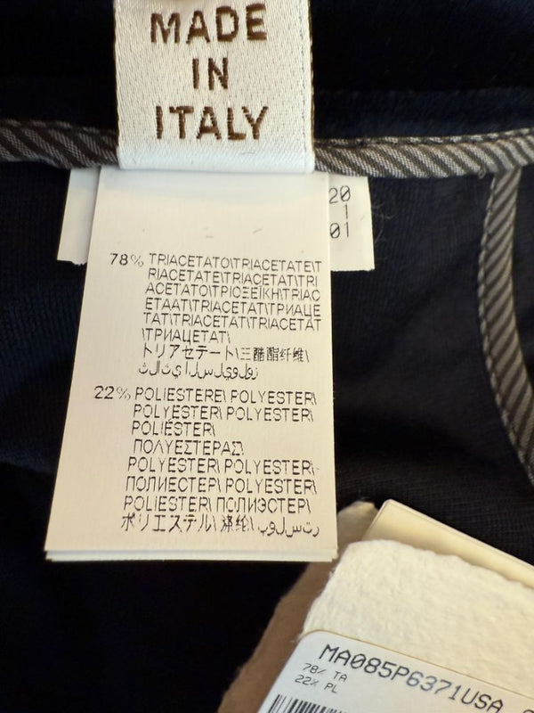 Brunello Cucinelli Black Velvet Side-Zip Ankle Pants - Size IT 46 / US 10