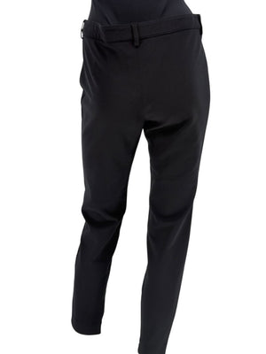 Alexander McQueen Black Wool-Cotton Blend Slim Pants with Ankle Zips – Size IT 46 (US 10)
