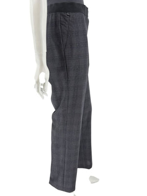 Akris Punto Grey Wool Suit with Purple Fleck Detailing – Size US 10