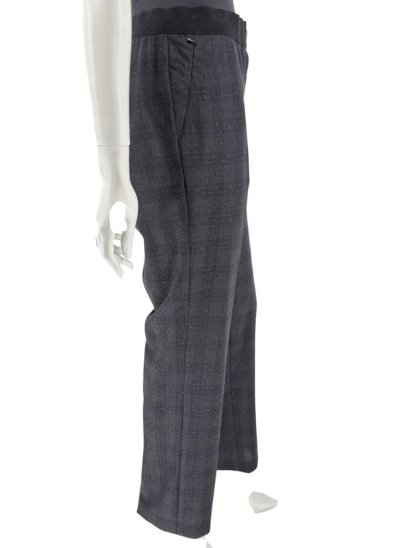 Akris Punto Grey Wool Suit with Purple Fleck Detailing – Size US 10