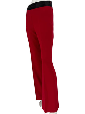 Pamella Roland Red Open Front Blazer & Trouser Set – Large