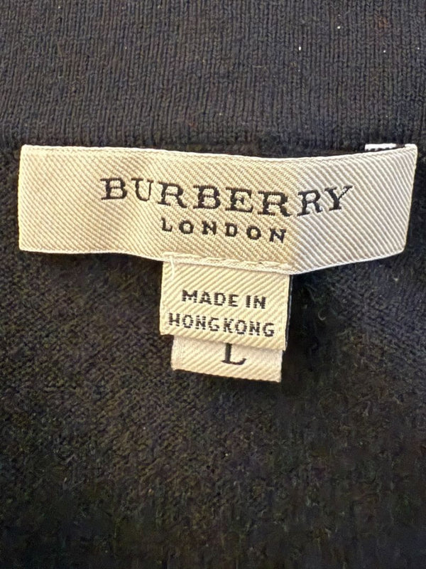 Burberry London Black Embellished Silk-Blend Sweater – Size L