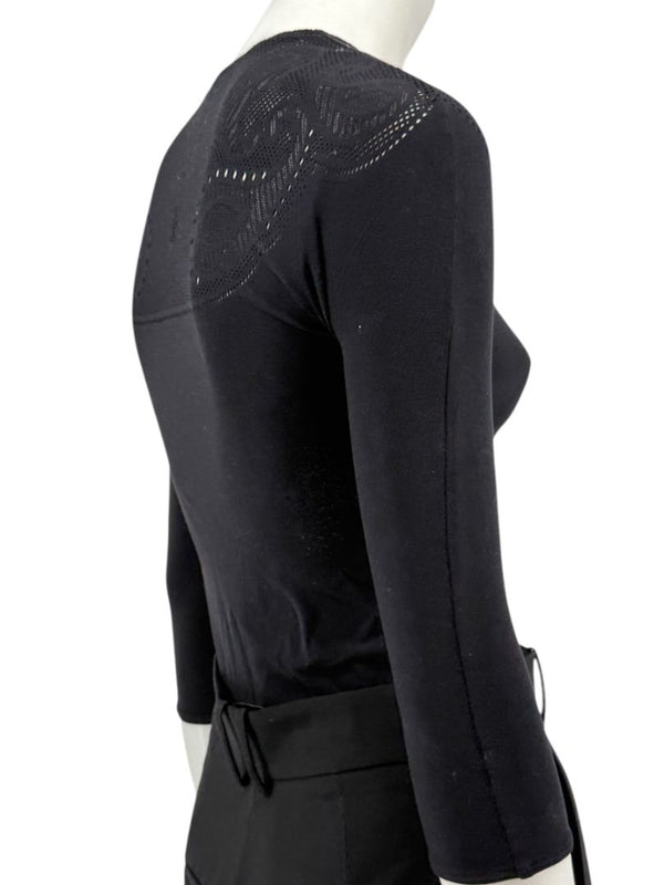 Wolford “Karlie” Black String Bodysuit – Size XS