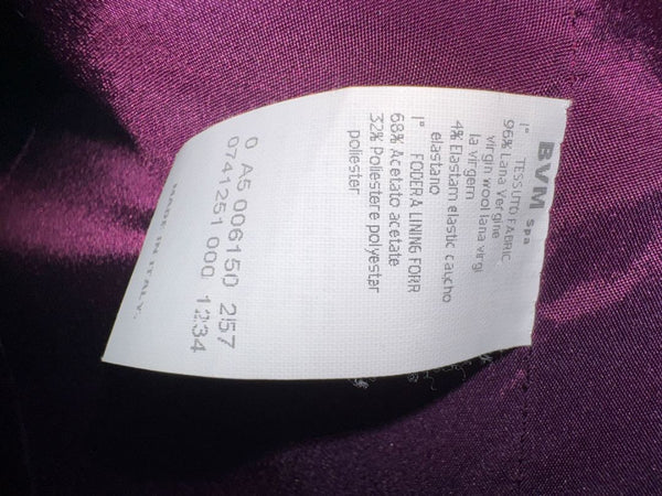 Les Copains Classic Black Wool Pant Suit – Size IT 48 (US 12)